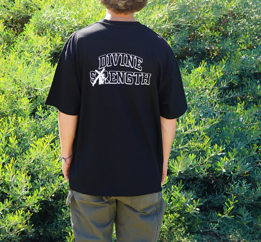 Divine Strength Heavy Tee - Black