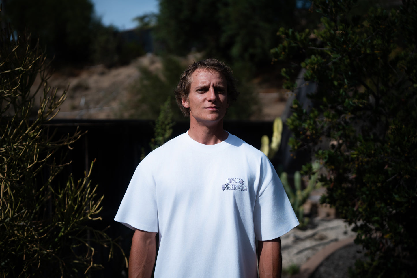 Divine Strength Heavy Box Tee - White
