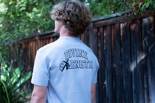 Divine Strength Classic Tee - Heather Grey