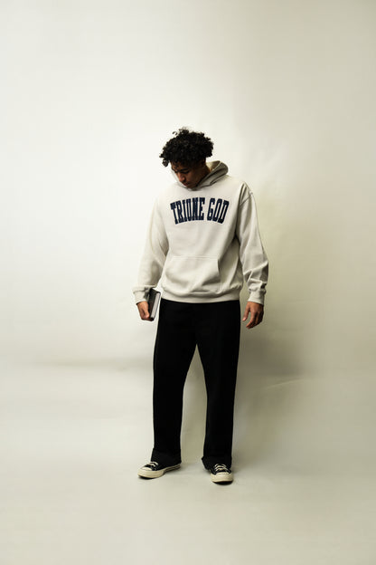 Triune God Relax Hood Applique - Bone