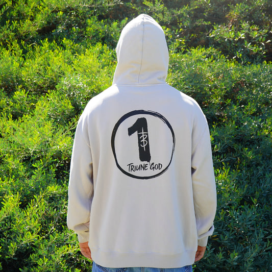 Triune God Relax Hoodie - Bone