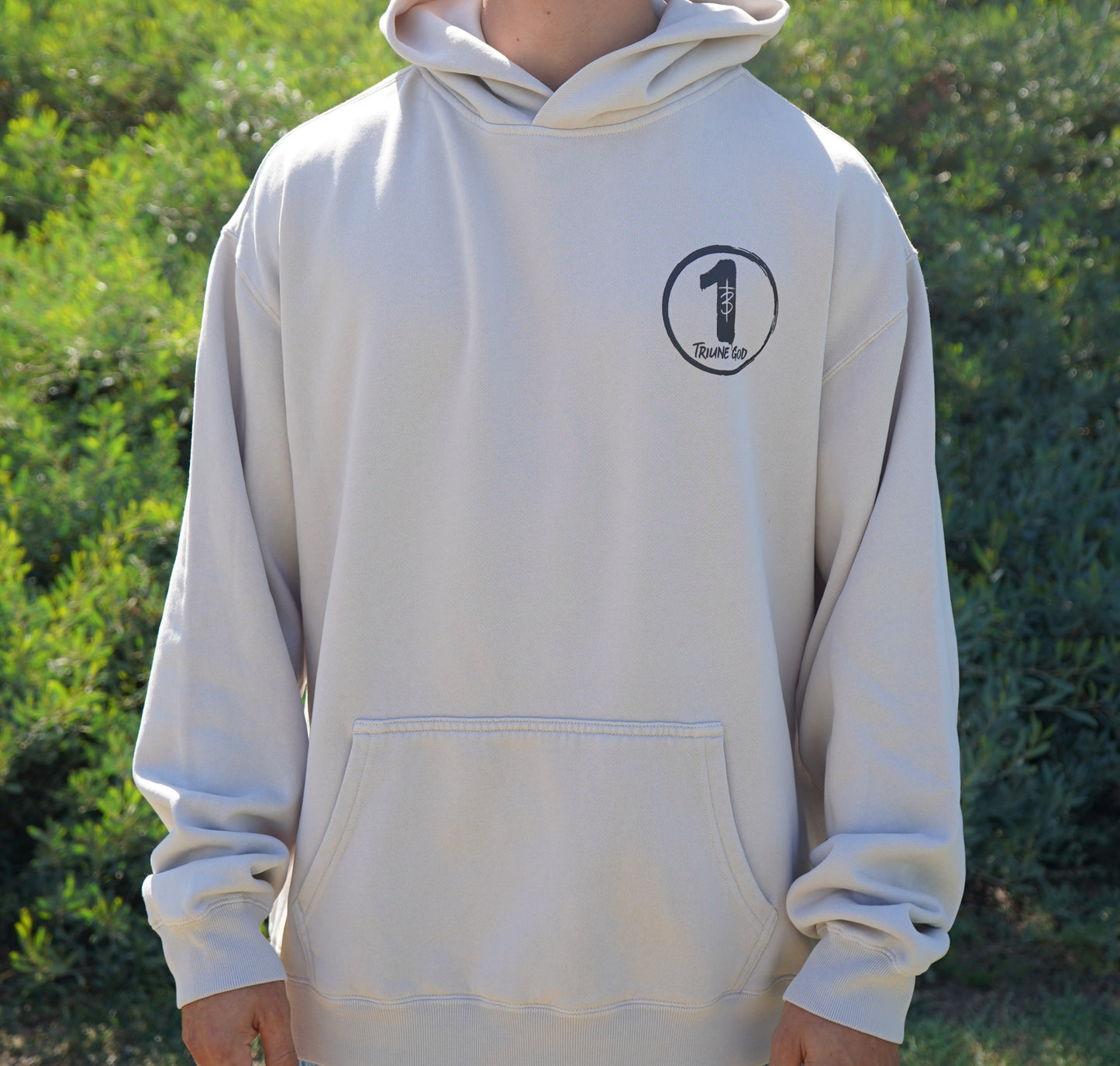 Triune God Relax Hoodie - Bone